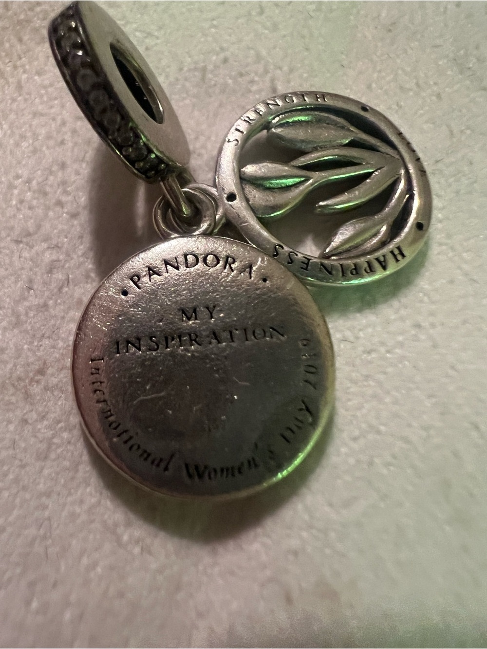 Pandora Tulip silver dangle Charm - Picture 5 of 7